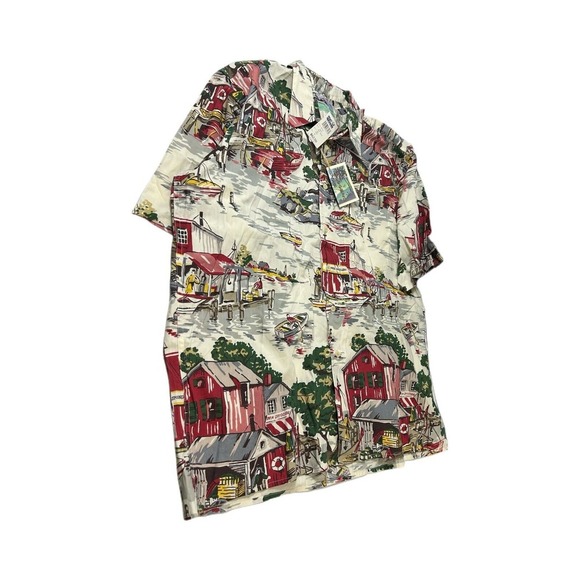 Vintage Reyn Spooner Hawaiian Button‎ Shirt Harbor Village Key West Men's XL NWT - Picture 1 of 6